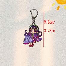 创意卡通人物亚克力钥匙扣，休闲动漫亚克力人物模型钥匙扣挂件，送给卡通模型爱好者的精美礼物 - 彩色 - 查看 2