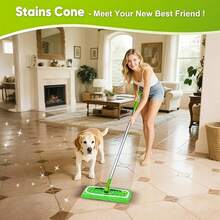 High Quality Reusable Super Microfiber Mop Pads, Washable Replacement Pads, Wet & Dry Use With High Absorbency For Floors & Vinyl, 2 Sizes (Mop Not Included) - Green Mop Cloth - View 7