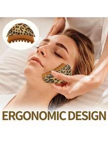 1支全新面部按摩刷，淋巴按摩刷，轮廓按摩刷，带收纳盒，沙龙专用按摩刷 - 彩色 - 查看 3