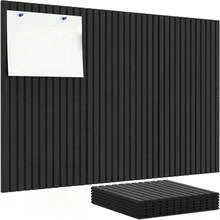 6 piezas de azulejos de fieltro para pared, negro/rosa/beige, alternativas de tablero de madera suave, paneles de fieltro absorbentes de sonido, tablero de anuncios para fotos y notas para la escuela, el hogar, la oficina, decoración de pared, vuelta a la escuela - multicolor - Ver 13