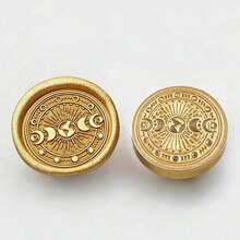 1 đầu đóng dấu bằng đồng thau (không bao gồm cán), các họa tiết bao gồm hình trái tim, động vật (mèo, ngựa, chó, ong, côn trùng), sao, trăng, thích hợp để đóng dấu lên thiệp mời cưới, phong bì và bao bì quà tặng. - mảnh đơn - Xem 43