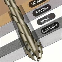 4-Flute Eccentric Tungsten Carbide Drill Bit Set - High Speed & Wear-Resistant, Suitable For Dry Drilling Tiles, Ceramics, Glass, Marble, Concrete And Stainless Steel - A - View 7