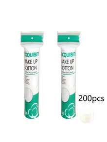 300/100pcs Natural Makeup Remover Pads, Soft Texture, Low Allergy Wipes, 100pcs/Pack, 3-Layer Structure, Gentle Skincare, Non-Shedding, Suitable For Face, Eyes, Nail Polish Removal, Travel & Daily Use, Great Gift (Random Packaging) - Multicolor - View 13