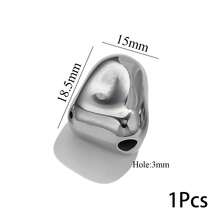 1/5颗不锈钢不规则散珠，用于珠宝制作DIY隔珠手链项链珠宝工艺用品配件 - 彩色 - 查看 30
