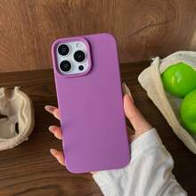 Perfect Purple-Brown TPU Liquid Silicone Phone Case - Anti-Yellowing And Soft Protection For IPhone - Purple - View 2