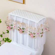 Universal Toilet Tank Cover, Lace Toilet Tank Lid Cover, Dust-Proof Toilet Tank Lid Cover - View 10