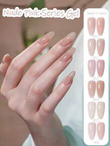 10毫升 MISS SHAKA 春夏美甲冰透明果冻裸粉色白色凝胶指甲油美白流行百搭美甲美甲沙龙家用DIY美甲用品 - 彩色 - 查看 4