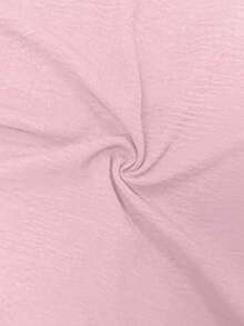 Plus Size Women's Sleeveless Wide Leg Jumpsuit With Pockets, Loose Casual Solid Color, Spring / Summer /Autumn,Valentine Day - 粉色 - 查看 6