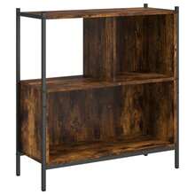 Bookcase Smoked Oak 72x28x77.5 Cm Engineered Wood - Brown - View 2