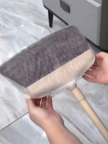 30/50/100 chiếc bọc chổi quét nhà dùng một lần, bọc chổi quét nhà, bọc chổi không dệt (lưới) dùng một lần, khăn lau không dệt chống mài mòn | Giấy bọc chổi quét và lau nhà | Thấm hút tóc và bụi bẩn hiệu quả, dụng cụ vệ sinh mềm mại - Nhiều màu - Xem 5