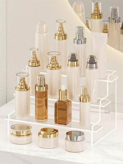 1 chiếc giá trưng bày thủ công bằng acrylic, giá đựng nước hoa, giá trưng bày trang sức, giá để bánh, thích hợp cho phòng tắm, phòng ngủ, bàn trang điểm.