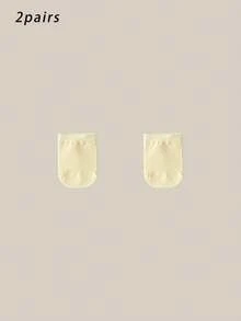 2/5/6双装女士多色半掌按摩底纯棉袜，情侣袜，亲子款，高弹力，抗菌除臭，柔软舒适，四季皆宜，透气针织面料，简约设计，居家、通勤、聚会、休闲旅行、节日礼物 - 彩色 - 查看 12