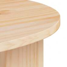 Coffee Table Natural 50 X 40 X 50 Cm Solid Pine Wood - Brown - View 8