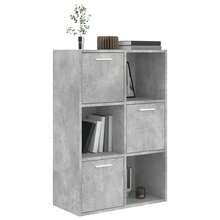 Storage Cabinet Concrete Grey 60x29.5x90 Cm Engineered Wood - Grey - View 4