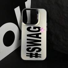 MUSIC IS MY DRUG Letter Pattern, Stylish And Simple ~ New Anti-Slip Large-Hole Drop-Proof Phone Case, Fun, Unique, And Chic, A Holiday Gift For Men And Women, Suitable Compatible With Iphone 161514131211 PLUSPRO MAXPRO - Black - View 3