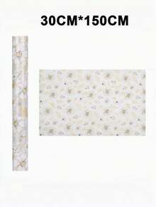 1 rollo de alfombrilla antihumedad con estampado de manzana en EVA, adecuada para refrigerador, cajones y decoración de cocina, práctica y estética, puede mejorar la limpieza y la apariencia del hogar - multicolor - Ver 7