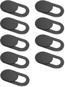 Laptop Camera Cover Slideshow [10-Pack], Ultra-Thin Webcam Protective Case For Laptops, Computers, Tablets, Apple 14/13/12/8/7/6 Plus, Protect Your Privacy And Security [Black] - Black - View 5