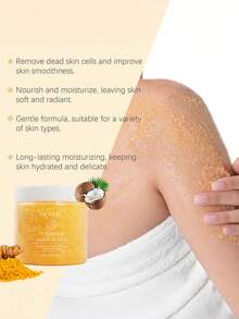 1 hũ kem tẩy tế bào chết toàn thân và chân nghệ 100g: Nhẹ nhàng làm sạch tế bào chết, dưỡng ẩm da, làm sáng da, mang lại làn da tươi mát và mịn màng. - Honey - Xem 7