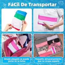 Nasjac 4 Piezas Hamaca de Agua Inflable 7 En 1 Flotadores para Alberca Plegable Cama Piscina con 1 Balón Playa Y 2 Bomba Aire Inflables para Alberca Montables Juguete para Alberca Playa Verano - Vistoso - Ver 6