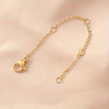 3-Piece Set Of Gold And Silver Stainless Steel Necklace Extenders, Bracelet And Anklet Extenders, Stainless Steel Extenders For Jewelry Making - 金三條紋 - 查看 2