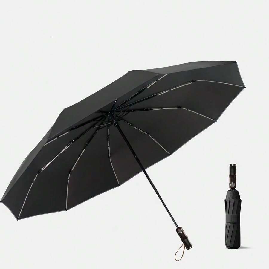 Umbrellas And Rain Hat Umbrellas - Black - View 1