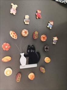 12pcs Realistic Bread Fridge Magnets, Creative Food Magnets, European Bread Magnetic Stickers, Cartoon Fridge Decor, Memo Notes, Entryway Decor, Suitable For Home, Fridge, Metal Doors, Ferrous Items, Gifts - Simulated Bread - View 7