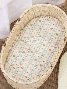 1件婴儿摇篮床垫，柔软毛绒垫，双面可用，可机洗 - 彩色 - 查看 16