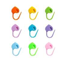50/100 Stücke zufällige Farbe Herz-förmige Maschenmarkierer, Strick- und Häkelwerkzeuge, rutschfeste DIY-Clips - Herzförmige Schnalle - Übersicht 5