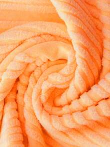 1pc Elegant Wave Pattern Jacquard Chair Cover, High-End Home Use, Suitable For Various Occasions - Orange - View 2