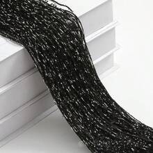 String Curtain Panel, Glitter Door Wall Window Doorways Panel Fly Screen Fringe Room Divider Blinds, Decorative Tassel Ribbon Strip Silver Screen For Living Room, Bedroom, Party Events - A - 查看 12