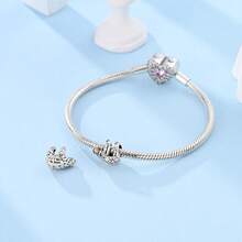 慵懒树懒拥抱串珠吊坠，适配原装手链项链，925纯银精美DIY首饰，送给家人的礼物 - BKSC301 - 查看 5