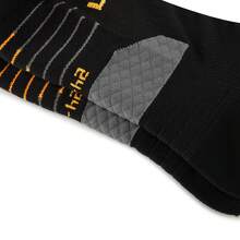 LI-NING Unisex Performance Running Quarter Socks Breathable, Moisture-Wicking Mid-Calf Athletic Socks AWSW089 - Black - View 7