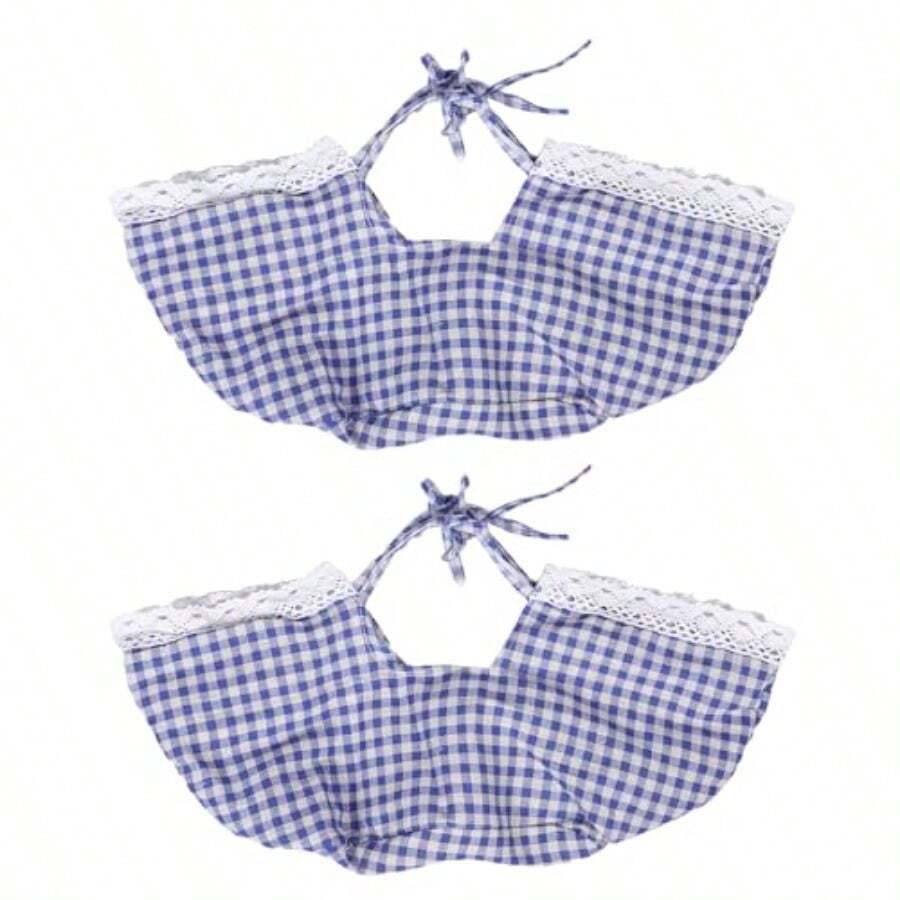 LIOOBO 2 piezas de forro de cesta de ratán: forro de tela de repuesto para cestas de picnic de mimbre inserto de tela lavable y reutilizable para estilo granja - multi - Ver 1