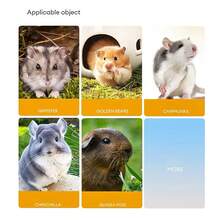 透明仓鼠沙浴容器，塑料仓鼠洗澡间，小型宠物礼物 - 無色 - 查看 3