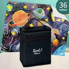 A Set Of 168 Double Pointed Drawing Markers, Art Student Sketching Animation Markers, Watercolor Pens, Drawing Brushes, Suitable For Adult Coloring And Artist Creation, Essential For Christmas And Halloween, Office Supplies, School Supplies, Ideal Birthday Gifts, 12/24/30/36/48/60/80/120/168 Colors - Multicolor - View 16