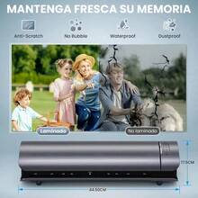 Laminadora A3 Térmica y Frío 6 en 1: Precalentamiento 60s con Cortador, Ideal para Hogar, Oficina y Escuela, Compacta y Fácil de Usar - Ver 6