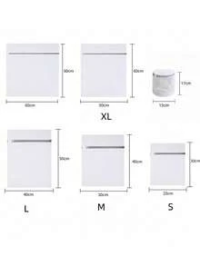 4 túi giặt lưới khóa kéo màu xám, túi giặt dày có 4 kích cỡ khác nhau, túi giặt bảo vệ quần áo, phụ kiện giặt đồ thiết yếu, túi giặt đồ gia dụng cần thiết - Xám - Xem 12