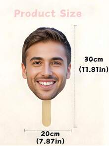 Mask Sticks, Singles Party, Customized Big Head Sticks, Birthday Party Big Head Sticks, Groomsman Gifts - Multicolor - View 3