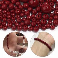 10-80颗优质天然红金砂石珠 - 4-10毫米高品质宝石珠，适用于DIY珠宝、手链、项链、耳环 - 男女皆宜的工艺品材料，手链制作套装 - 紫金砂石 - 查看 5