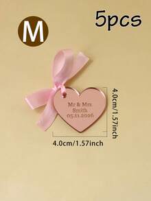 LICVIC Personalisierte Herz-Geschenkanhänger, Hochzeitsstil Name und Datum Etiketten für Geschenkverpackung, Partybevorzugungen und Einladungen, personalisierte Paar-Erinnerungsetiketten für Hochzeitstag, Valentinstag, elegantes Liebesthema Geschenkdekoration, personalisierbare Herz-Geschenkanhänger, individuelle Hochzeitsbevorzugungsetiketten - Stil B - Übersicht 24