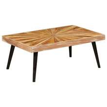 Coffee Table Solid Mango Wood 90x55x36 Cm - Brown - View 10