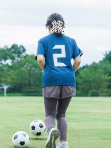 2个/套足球元素蝴蝶结发圈，世界杯运动足球啦啦队马尾蝴蝶结发圈，派对发饰礼品发圈发绳，夏季，假日，旅行 - 彩色 - 查看 5