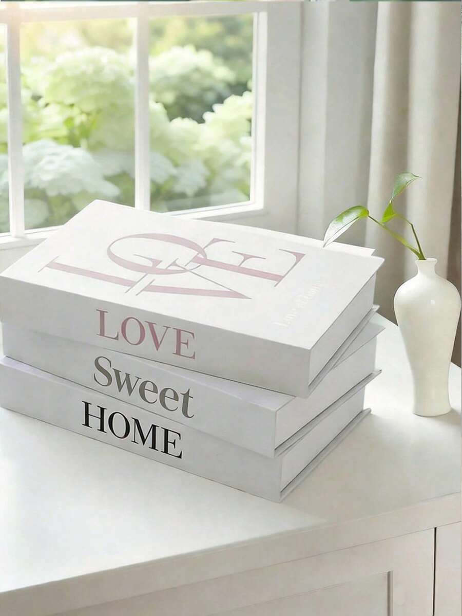 1/3pcs Light Green Decorative Books, Faux Coffee Table Books, Nordic Home Decor, Stackable Artificial Book Decor (For Decoration Only/Cannot Open/Assembly Required), Suitable For Living Room, Bedroom, Desktop And Bookshelf Display, Can Be Used As Base For Candle Diffuser Vase