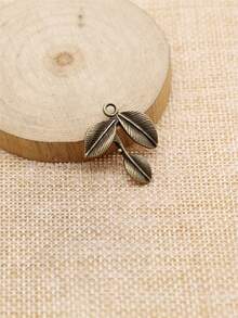 10个26x23毫米叶子吊坠，适用于DIY珠宝制作，如项链、钥匙扣、手机链、手链等，手工工艺品制作配件 - 樹枝 - 查看 4