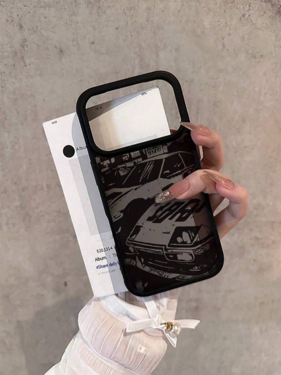 1个黑色汽车图案哑光透明手机壳，适用于 17/17 Pro/17 Air/17 Pro Max/11/11 Pro/11 Pro Max/12/12 Pro/12 Pro Max/13/13 Pro/13 Pro Max/14/14 Pro/14 Plus/14 Pro Max/15/15 Pro/15 Plus/16/16 Pro/16 Pro Max/16 Plus - 黑色 - 查看 1