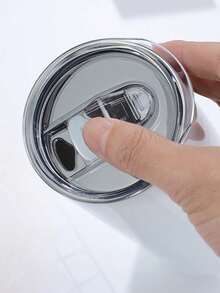 1PC Rainbow Colour Stainless Steel Insulated Mug, Cooler Mug, Modern Simple Solid Colour Car Mug, Premium Simple DIY Water Bottle - Office, Travel, Outdoor, Cycling, Back To School Supplies - Multicolor - View 7