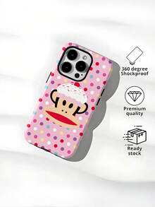 Ốp điện thoại hai lớp bảo vệ chính hãng Paul Frank, chống sốc, bảo vệ toàn diện camera, thiết kế tương thích với iPhone 11/12/13/14/15/16 Pro Max. - Nhiều màu - Xem 4