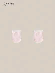 2/5/6双装女士多色半掌按摩底纯棉袜，情侣袜，亲子款，高弹力，抗菌除臭，柔软舒适，四季皆宜，透气针织面料，简约设计，居家、通勤、聚会、休闲旅行、节日礼物 - 彩色 - 查看 22