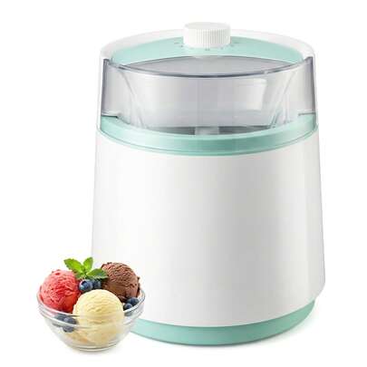 SUSTEAS Ice Cream Maker Single-Serve Large Capacity DIY Flavors Perfect For Family Gatherings & Friends Parties Snack Time Stainless Steel