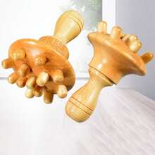 Dụng cụ massage đầu nấm bằng gỗ, massage thủ công các vết trầy xước, làm dịu cơ bắp, phù hợp cho cả nam và nữ. - A - Xem 5